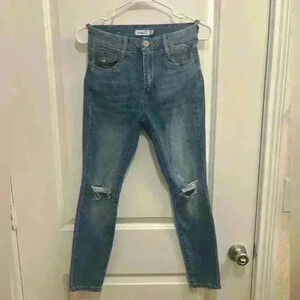 Rue 21 Distressed Skinny Jeans Midrise Size 2